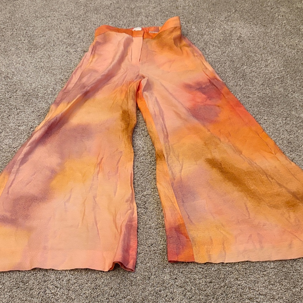 H&M Vibrant Orange and Purple Pants